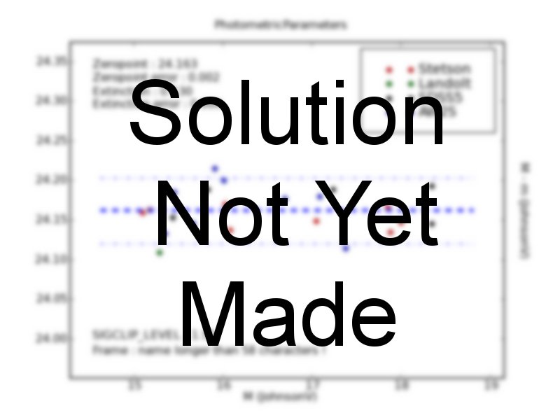 PhotometricParameters not derived!